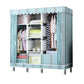 Contemporary Wardrobe Closet with Shelves Metal Wardrobe Armoire