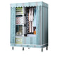 Contemporary Wardrobe Closet with Shelves Metal Wardrobe Armoire