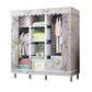 Contemporary Wardrobe Closet with Shelves Metal Wardrobe Armoire