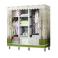 Contemporary Wardrobe Closet with Shelves Metal Wardrobe Armoire