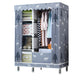 Contemporary Wardrobe Closet with Shelves Metal Wardrobe Armoire