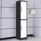 15"L Steel Wardrobe Armoire Modern Hinged Wardrobe Cabinet for Home