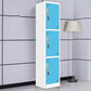 15"L Steel Wardrobe Armoire Modern Hinged Wardrobe Cabinet for Home