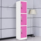 15"L Steel Wardrobe Armoire Modern Hinged Wardrobe Cabinet for Home