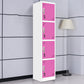15"L Steel Wardrobe Armoire Modern Hinged Wardrobe Cabinet for Home