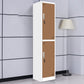 15"L Steel Wardrobe Armoire Modern Hinged Wardrobe Cabinet for Home