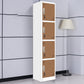 15"L Steel Wardrobe Armoire Modern Hinged Wardrobe Cabinet for Home