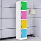 15"L Steel Wardrobe Armoire Modern Hinged Wardrobe Cabinet for Home