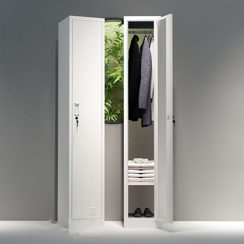 15"L White Wardrobe Armoire Modern Storage Cabinet for Home Use 1 Clearhalo 'Armoires & Wardrobes' 'armoires_wardrobes' 'Bedroom Furniture' 'furn' 'furn_armoires_wardrobes' 'Furniture' 6475918