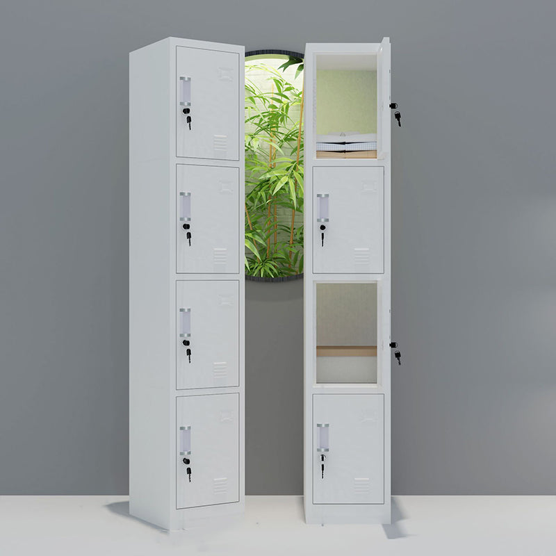 15"L White Wardrobe Armoire Modern Storage Cabinet for Home Use 4 Clearhalo 'Armoires & Wardrobes' 'armoires_wardrobes' 'Bedroom Furniture' 'furn' 'furn_armoires_wardrobes' 'Furniture' 6475923