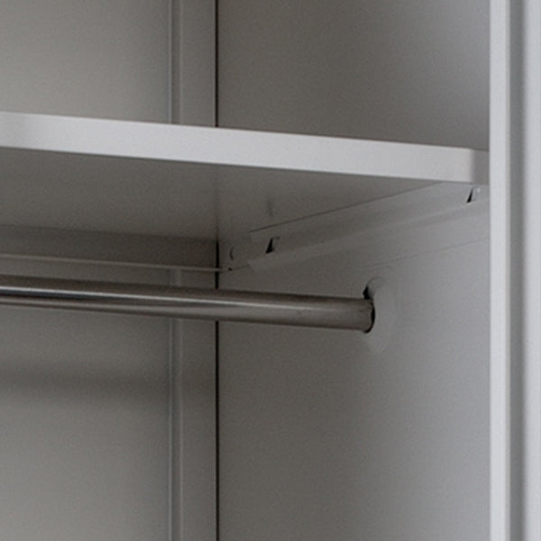 15"L White Wardrobe Armoire Modern Storage Cabinet for Home Use Clearhalo 'Armoires & Wardrobes' 'armoires_wardrobes' 'Bedroom Furniture' 'furn' 'furn_armoires_wardrobes' 'Furniture' 6475926