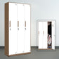 35.4"L Contemporary Wardrobe Closet Metal Home Wardrobe Armoire