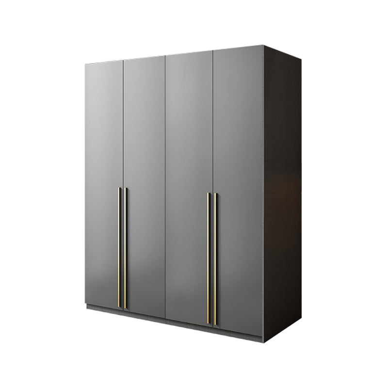 Schwarzer Kleiderschrank aus Holz mit Soft-Close-Schublade für Zuhause