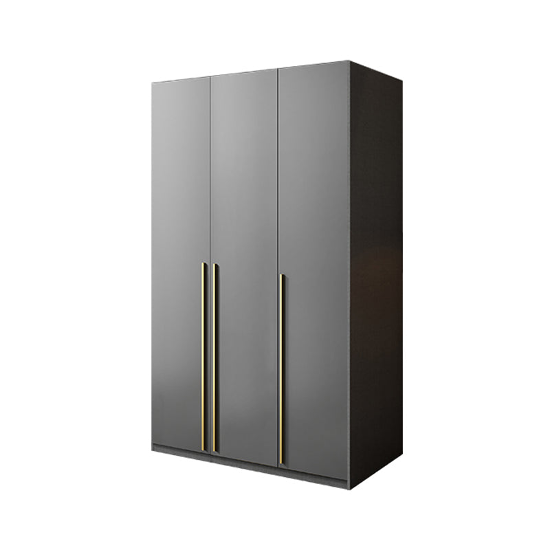 Schwarzer Kleiderschrank aus Holz mit Soft-Close-Schublade für Zuhause