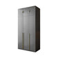 Schwarzer Kleiderschrank aus Holz mit Soft-Close-Schublade für Zuhause