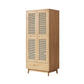 Contemporary Rubberwood Storage Cabinet Matte Finish Cabinet for Home