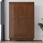 Contemporary Rubberwood Storage Cabinet Matte Finish Cabinet for Home