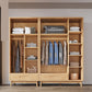 Contemporary Rubberwood Storage Cabinet Matte Finish Cabinet for Home