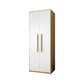 Hinged Wardrobe Armoire with Garment Rod Modern Wardrobe Cabinet for Home