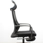 Modern Slide Office Chair Adjustable Seat Height Black Fixed Arms Desk Chair Clearhalo 'furn' 'furn_office_chair' 'Furniture' 'Office Chairs' 'Office Furniture' 'office_chair' 6476065