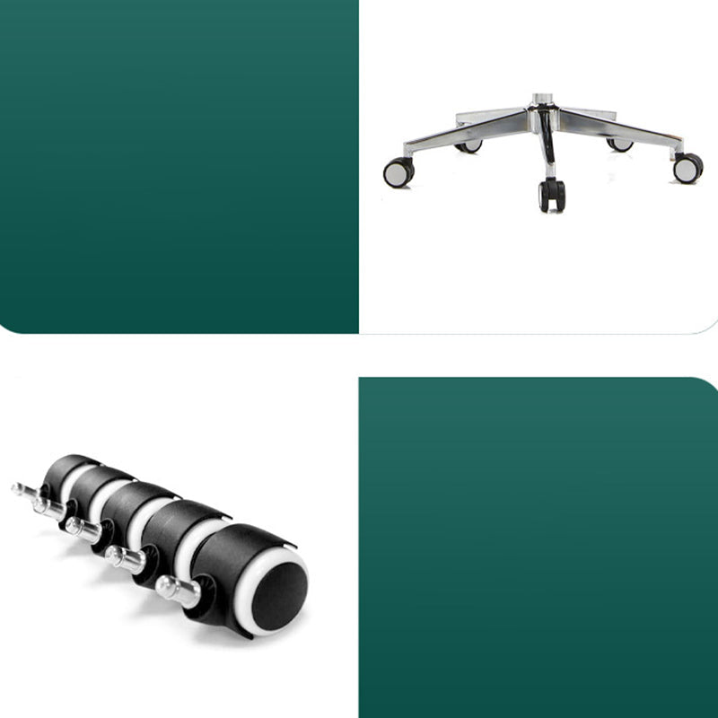 Modern Slide Office Chair Adjustable Seat Height Black Fixed Arms Desk Chair Clearhalo 'furn' 'furn_office_chair' 'Furniture' 'Office Chairs' 'Office Furniture' 'office_chair' 6476067