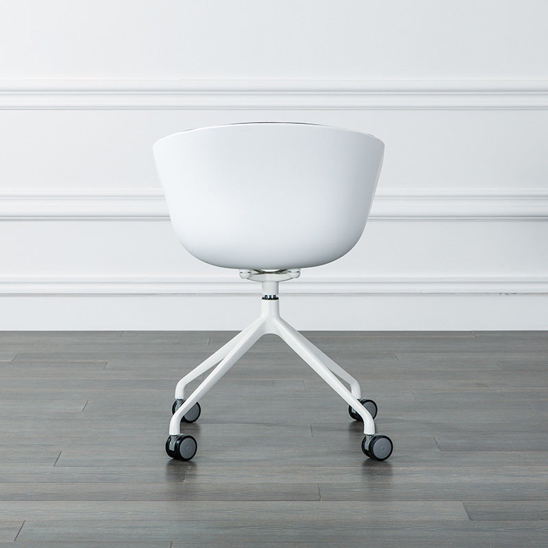 Modern Fabric Conference Chair Metal Chair with Wheels for Office Clearhalo 'furn' 'furn_office_chair' 'Furniture' 'Office Chairs' 'Office Furniture' 'office_chair' 6476117