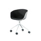 Modern Fabric Conference Chair Metal Chair with Wheels for Office Clearhalo 'furn' 'furn_office_chair' 'Furniture' 'Office Chairs' 'Office Furniture' 'office_chair' 6476119