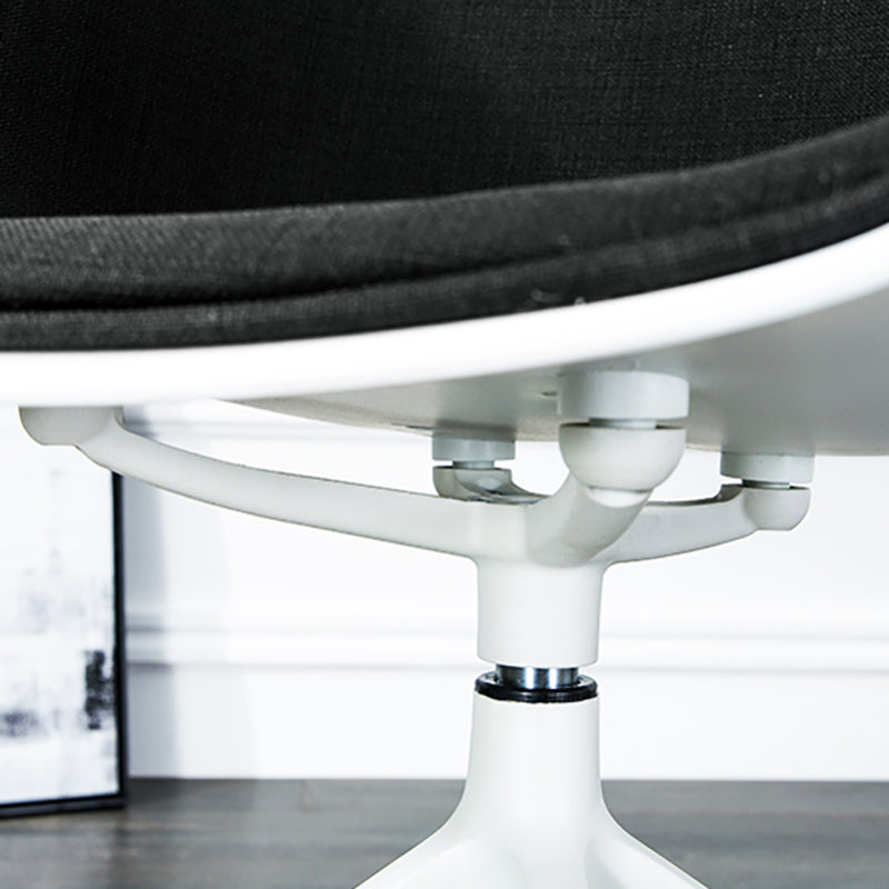 Modern Fabric Conference Chair Metal Chair with Wheels for Office Clearhalo 'furn' 'furn_office_chair' 'Furniture' 'Office Chairs' 'Office Furniture' 'office_chair' 6476125