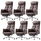 Modern Leather Managers Chair Brown Executive Chair for Office Faux Leather 6 Piece Set With Footrest Clearhalo 'furn' 'furn_office_chair' 'Furniture' 'Office Chairs' 'Office Furniture' 'office_chair' 6476226