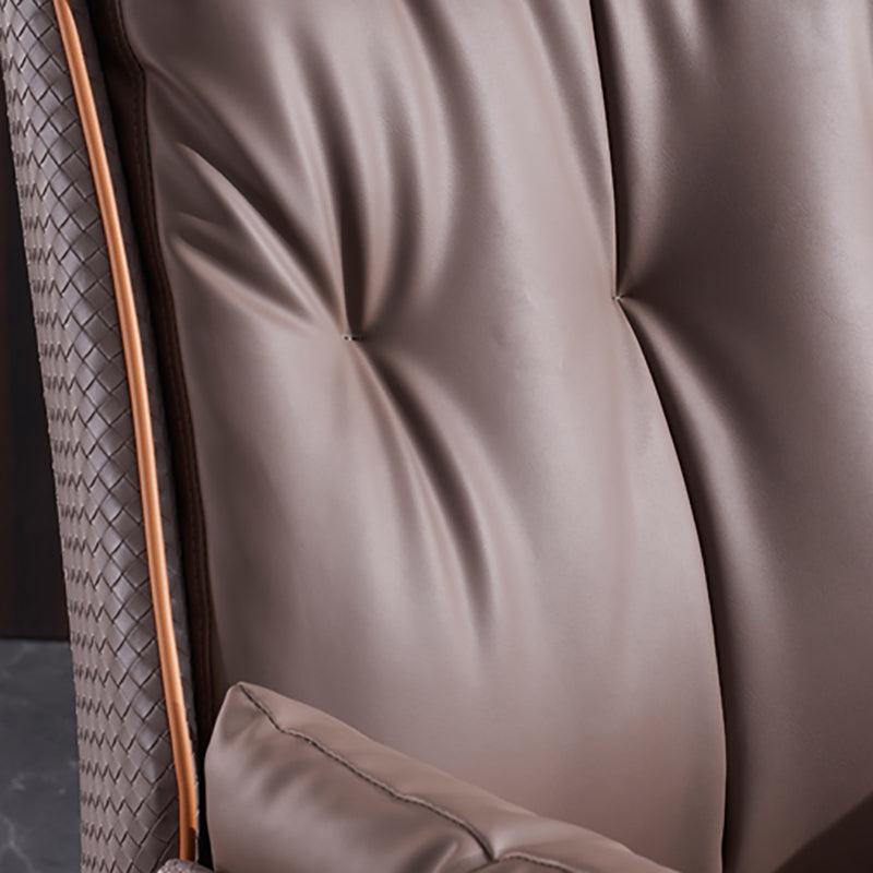 Modern Leather Managers Chair Brown Executive Chair for Office Clearhalo 'furn' 'furn_office_chair' 'Furniture' 'Office Chairs' 'Office Furniture' 'office_chair' 6476238