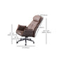Modern Leather Managers Chair Brown Executive Chair for Office Clearhalo 'furn' 'furn_office_chair' 'Furniture' 'Office Chairs' 'Office Furniture' 'office_chair' 6476243