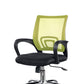 Silla moderna con brazos incluidos, silla de escritorio de malla con respaldo medio para oficina