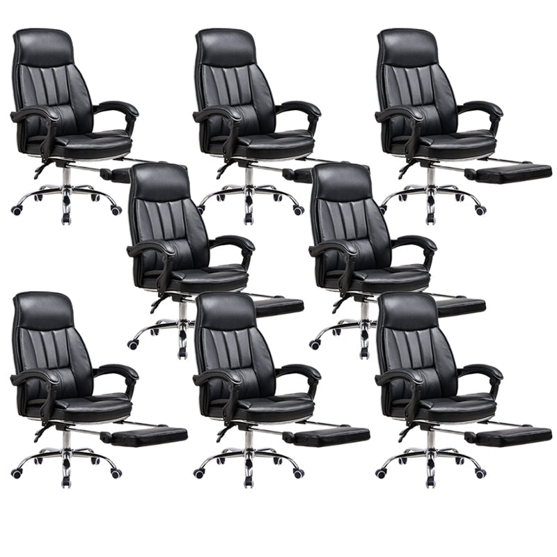 Sedia moderna sedia incluso sedia da scrivania in pelle alta con ruote