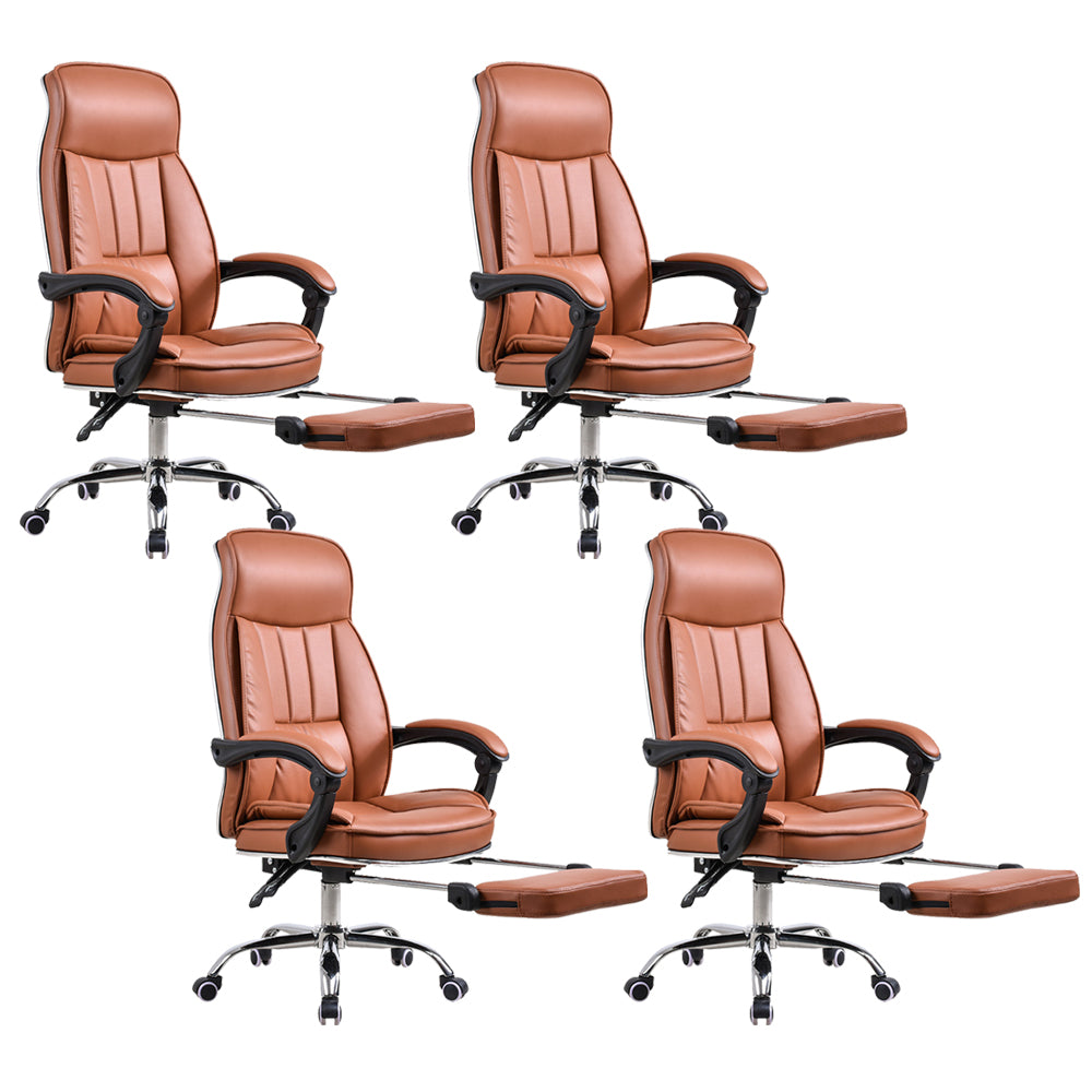 Sedia moderna sedia incluso sedia da scrivania in pelle alta con ruote