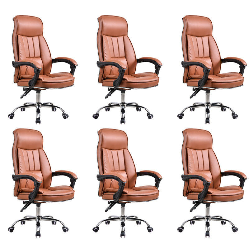 Sedia moderna sedia incluso sedia da scrivania in pelle alta con ruote