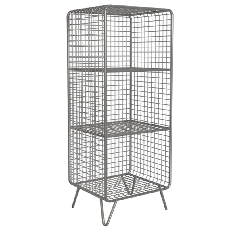 Libreria di scaffali per finitura antica industriale