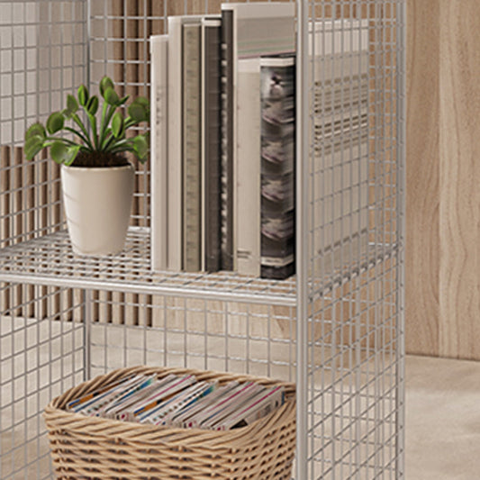 Industrial Antique Finish Shelf Bookcase Metal Etagere Bookshelf