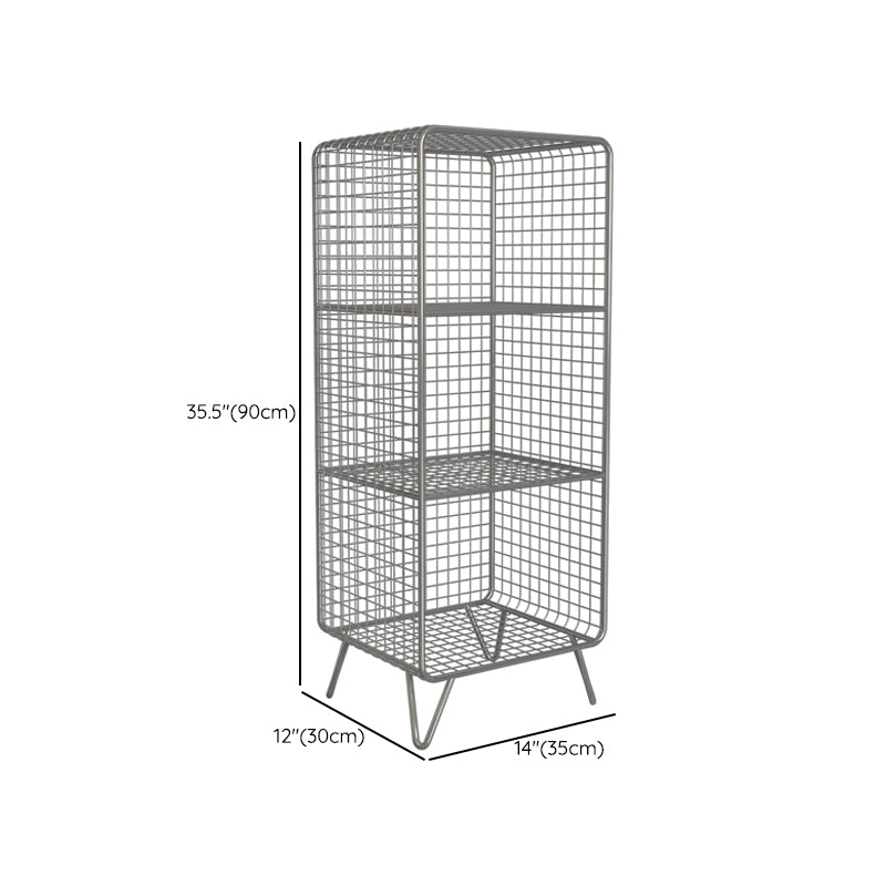 Libreria di scaffali per finitura antica industriale