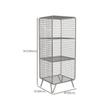 Libreria di scaffali per finitura antica industriale