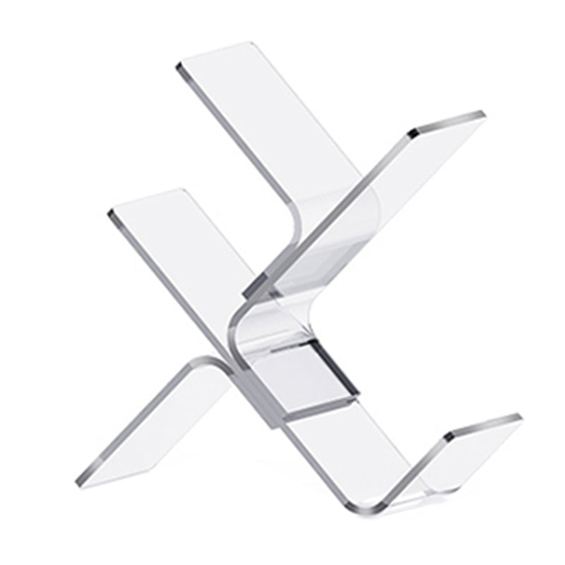 Modern Antique Finish Shelf Bookcase Acrylic Book Shelf with Shelves Clearhalo 'Bookcases' 'furn' 'furn_bookcases' 'Furniture' 'Office Furniture' 6476403