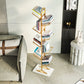 Contemporary Etagere Bookcase Open Back Metal Bookshelf with Shelves