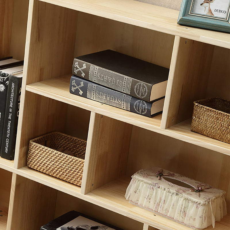 Modern Wooden Bookcase Standard Closed Back Bookshelf with Shelves Clearhalo 'Bookcases' 'furn' 'furn_bookcases' 'Furniture' 'Office Furniture' 6476448