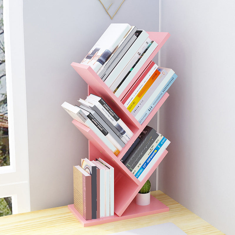 4 Shelves Standard Bookshelf Contemporary Engineered Wood Bookcase Clearhalo 'Bookcases' 'furn' 'furn_bookcases' 'Furniture' 'Office Furniture' 6476505