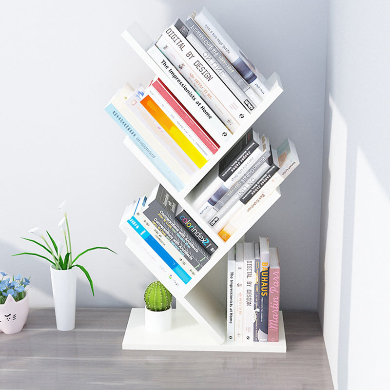 4 Shelves Standard Bookshelf Contemporary Engineered Wood Bookcase Clearhalo 'Bookcases' 'furn' 'furn_bookcases' 'Furniture' 'Office Furniture' 6476513