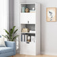 Engineered Wood Standard Bookshelf Modern Open Back Bookcase with Drawers