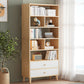Engineered Wood Standard Bookshelf Modern Open Back Bookcase with Drawers