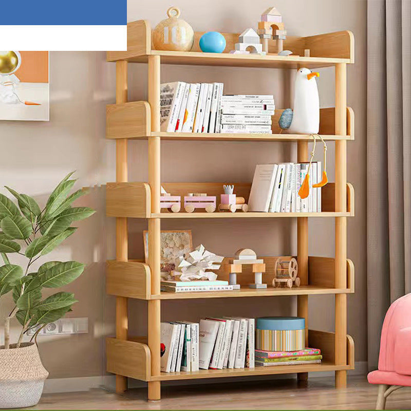 Hedendaags gemanipuleerde houten boekenkast Standaard Open Back boekenplank met planken