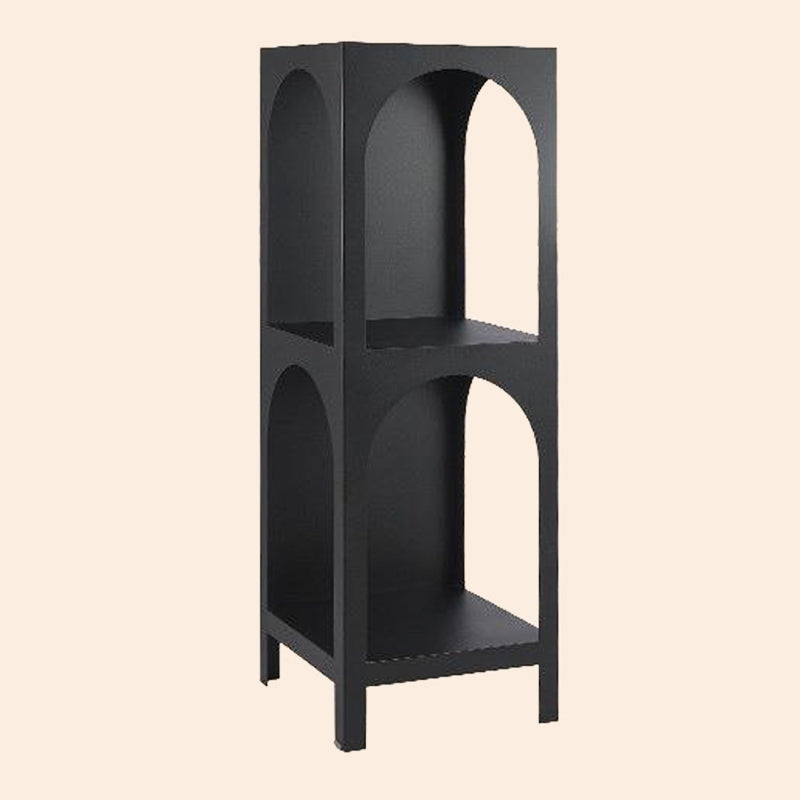 13.78 "W Scandinave antique finis final étagère bibliothèque en métal étagère avec étagères