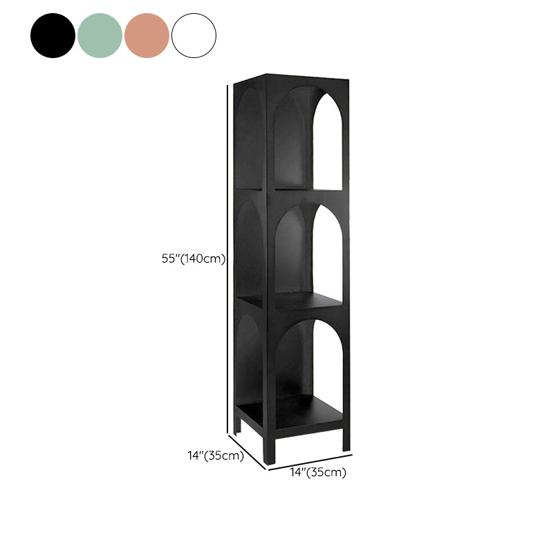 13.78 "W Scandinave antique finis final étagère bibliothèque en métal étagère avec étagères