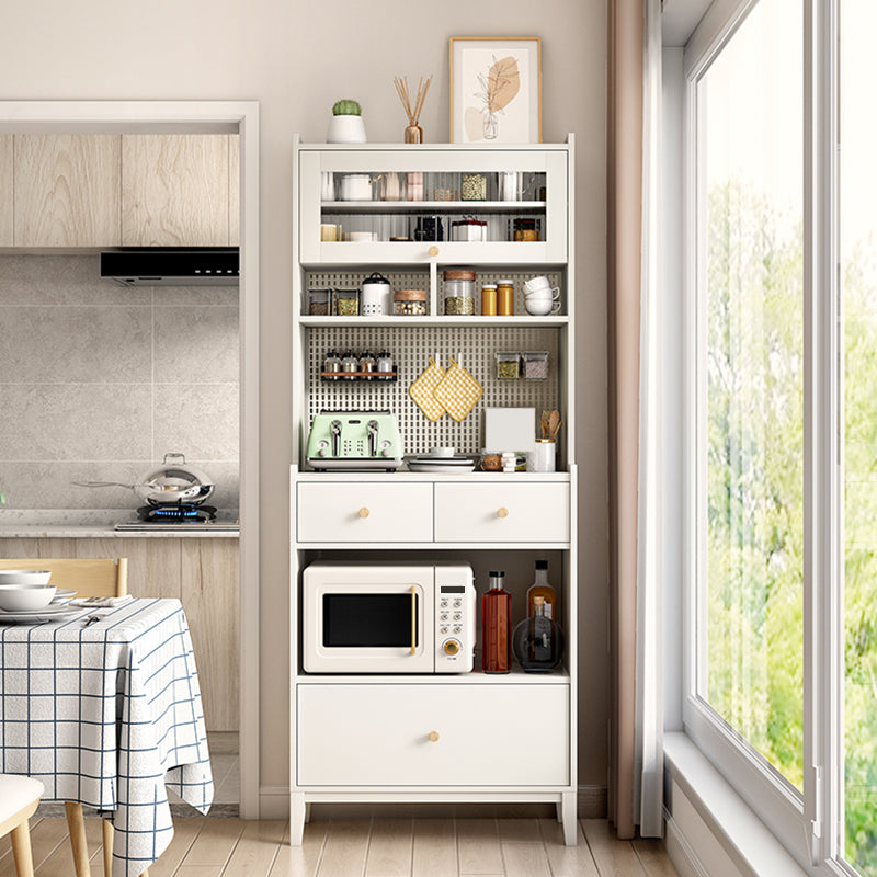 Pastel de piedra contemporáneo Buffet Singer Buffet con gabinetes y cajones